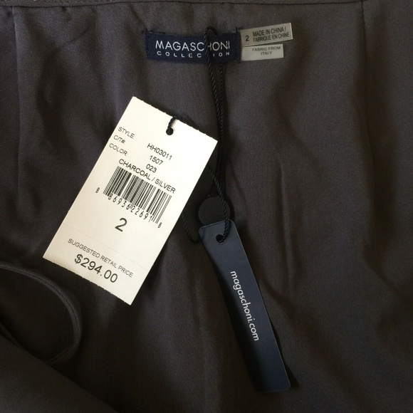 NWT Magaschoni Collection Metallic Pencil Skirt 2 - Picture 5 of 5